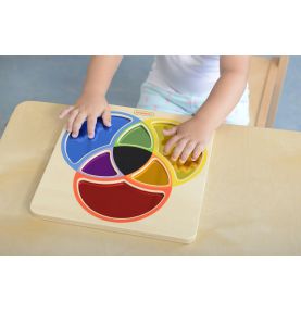 MASTERKIDZ Tablica Edukacyjna Lustro Nauka Mieszania Kolorów