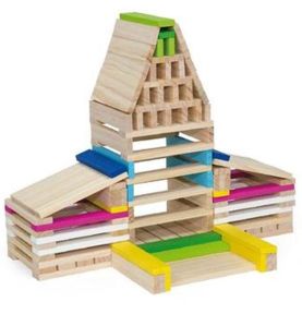 Viga Drewniane Klocki konstrukcyjne Budynki