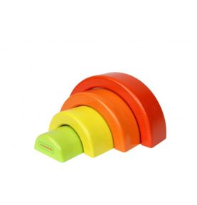 MASTERKIDZ Drewniane Puzzle Układanka Tęcza