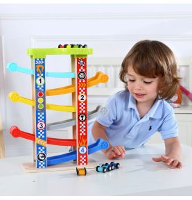 TOOKY TOY Kolorowa  Zjeżdżalnia Tor Dla Samochodów