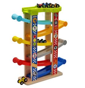 TOOKY TOY Kolorowa  Zjeżdżalnia Tor Dla Samochodów