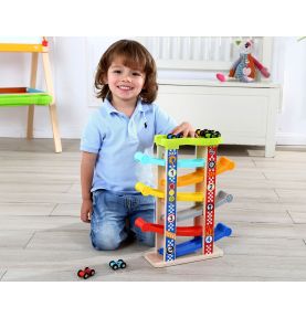 TOOKY TOY Kolorowa  Zjeżdżalnia Tor Dla Samochodów