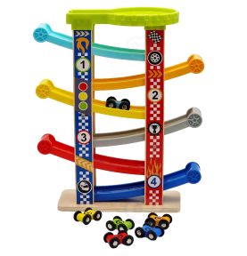 TOOKY TOY Kolorowa  Zjeżdżalnia Tor Dla Samochodów