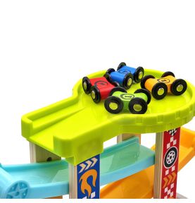 TOOKY TOY Kolorowa  Zjeżdżalnia Tor Dla Samochodów