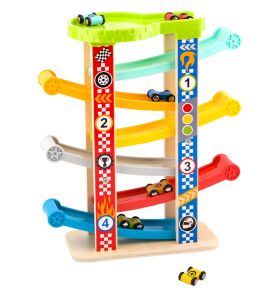 TOOKY TOY Kolorowa  Zjeżdżalnia Tor Dla Samochodów