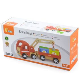 Drewniany Dźwig z kontenerami Viga Toys