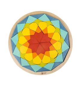 CLASSIC WORLD Układanka Montessori Mozaika Tangram Wzory Kształty i Kolory