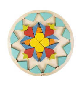 CLASSIC WORLD Układanka Montessori Mozaika Tangram Wzory Kształty i Kolory