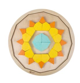 CLASSIC WORLD Układanka Montessori Mozaika Tangram Wzory Kształty i Kolory