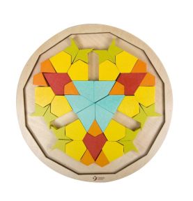 CLASSIC WORLD Układanka Montessori Mozaika Tangram Wzory Kształty i Kolory