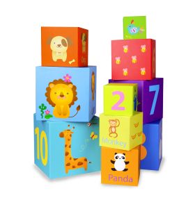 CLASSIC WORLD Magic Box Klocki Układanka Wieża Pudełko Zabawka Edukacyjna
