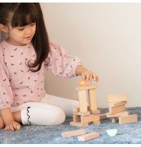 CLASSIC WORLD Gra Edukacyjna Układanie Klocków Ptaków 23 el.