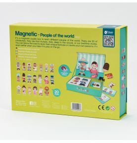 CLASSIC WORLD Układanka Tablica Magnetyczna Ludzie z Całego Świata 60 el.
