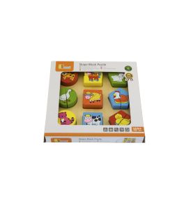 Puzzle Edukacyjne Drewniane Viga Zwierzęta