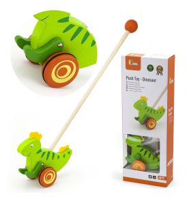 Viga Toys Drewniany Pchacz Dinozaur
