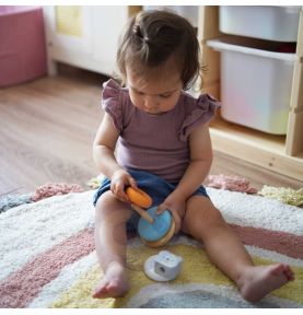 Viga PolarB Drewniana Piramidka edukacyjna - Miś Polarny