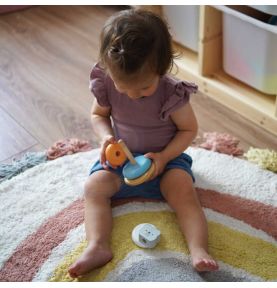 Viga PolarB Drewniana Piramidka edukacyjna - Miś Polarny