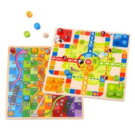 TOOKY TOY Gry Planszowe  Logiczne 2w1 Ludo Chińczyk + Uwolnij Zwierzątka