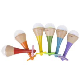 Drewniany Instrument Tęczowy Marakas Classic World