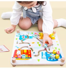 CLASSIC WORLD Gra Logiczna 2w1 Segregacja Odpadów Sorter Miasto