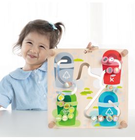 CLASSIC WORLD Gra Logiczna 2w1 Segregacja Odpadów Sorter Miasto