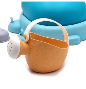 WOOPIE GREEN  Zestaw 2w1 do Piasku i Wanny Żółwik Niebieski 8 el. BIODEGRADOWALNY ORGANICZNY MATERIAŁ