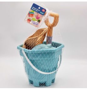 WOOPIE GREEN Zestaw do Piasku w Wiaderku 8 el. BIODEGRADOWALNY ORGANICZNY MATERIAŁ