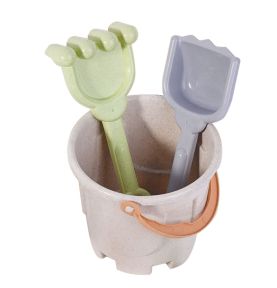 WOOPIE GREEN Zestaw do Piasku z Wiaderkiem i Samochodzikiem 10 el. BIODEGRADOWALNY ORGANICZNY MATERIAŁ
