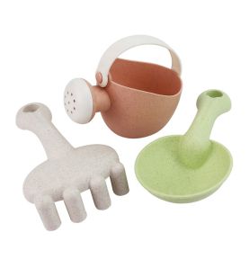 WOOPIE GREEN Zestaw do Piasku z Kołowrotkiem i Konewką 10 el. BIODEGRADOWALNY ORGANICZNY MATERIAŁ