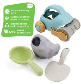 WOOPIE GREEN Zestaw do Piasku z Samodzikiem 10 el. BIODEGRADOWALNY ORGANICZNY MATERIAŁ