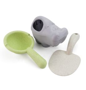 WOOPIE GREEN Zestaw do Piasku z Samodzikiem 10 el. BIODEGRADOWALNY ORGANICZNY MATERIAŁ