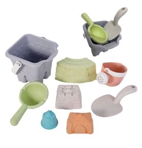 WOOPIE GREEN Zestaw do Piasku w Wiaderku Wieża 8 el. BIODEGRADOWALNY ORGANICZNY MATERIAŁ