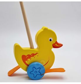 Viga Toys Drewniany Pchacz Kaczuszka