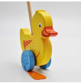 Viga Toys Drewniany Pchacz Kaczuszka