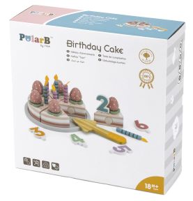 VIGA PolarB Drewniane Ciasto Tort Urodzinowy do Krojenia