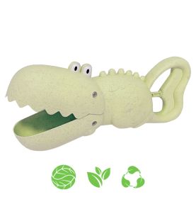 WOOPIE GREEN Krokodyl Łopatka Zbierak do Piasku i Wody Zielona BIODEGRADOWALNY ORGANICZNY MATERIAŁ
