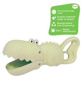 WOOPIE GREEN Krokodyl Łopatka Zbierak do Piasku i Wody Zielona BIODEGRADOWALNY ORGANICZNY MATERIAŁ