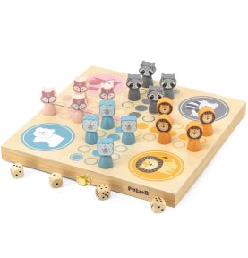 Viga PolarB Drewniana gra Ludo Chińczyk