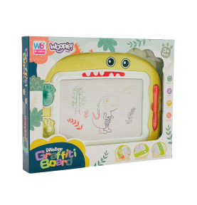 WOOPIE Znikopis Tablica Magnetyczna Kolorowa + 2 Stempelki Dinozaur