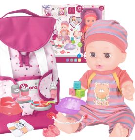 WOOPIE ROYAL Zestaw Opiekunka Lalka Bobas z Akcesoriami 19 el.