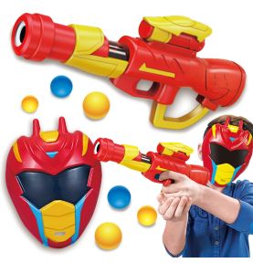 WOOPIE Zestaw Pistolet Karabin Na Piankowe Kulki + Maska Dla Dzieci Wyrzutnia Automatyczna 11 el.