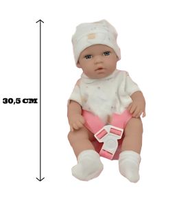 WOOPIE ROYAL Zestaw Lalka Bobas 30,5 cm + Nosidełko Różowe