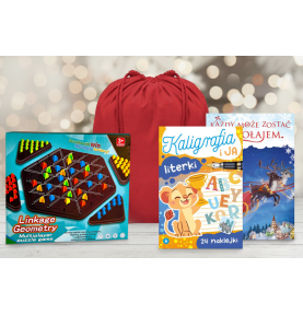 Paczka mikołajkowa dla dzieci 6+ z grą logiczną Gumki