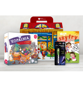 Paczka mikołajkowa dla dzieci 7+ z grą Kopalnia diamentów