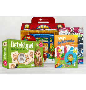 Paczka mikołajkowa dla dzieci 7+ z grą Detektywi