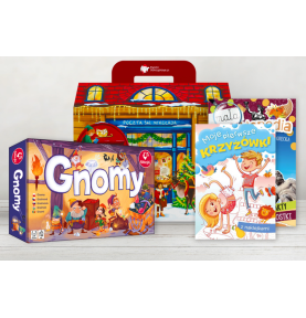 Paczka mikołajkowa dla dzieci 7+ z grą Gnomy