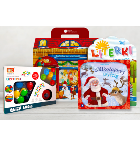 Paczka mikołajkowa dla dzieci 6+ z grą Kolorowa Logika