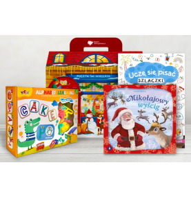 Paczka mikołajkowa dla dzieci 4+ z zestawem ciastolin Literki