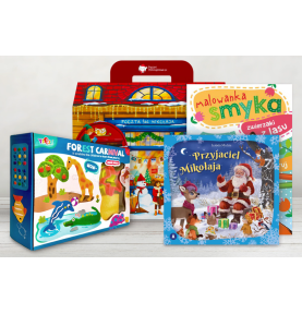 Paczka mikołajkowa dla dzieci 3+ z zestawem ciastolin Zwierzątka