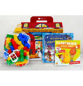 Paczka mikołajkowa dla chłopca 5+ z klockami konstrukcyjnymi K1